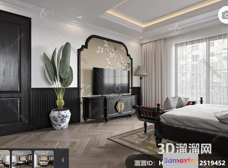 Modern Living Room 3D Model - 470 - VRAY Render