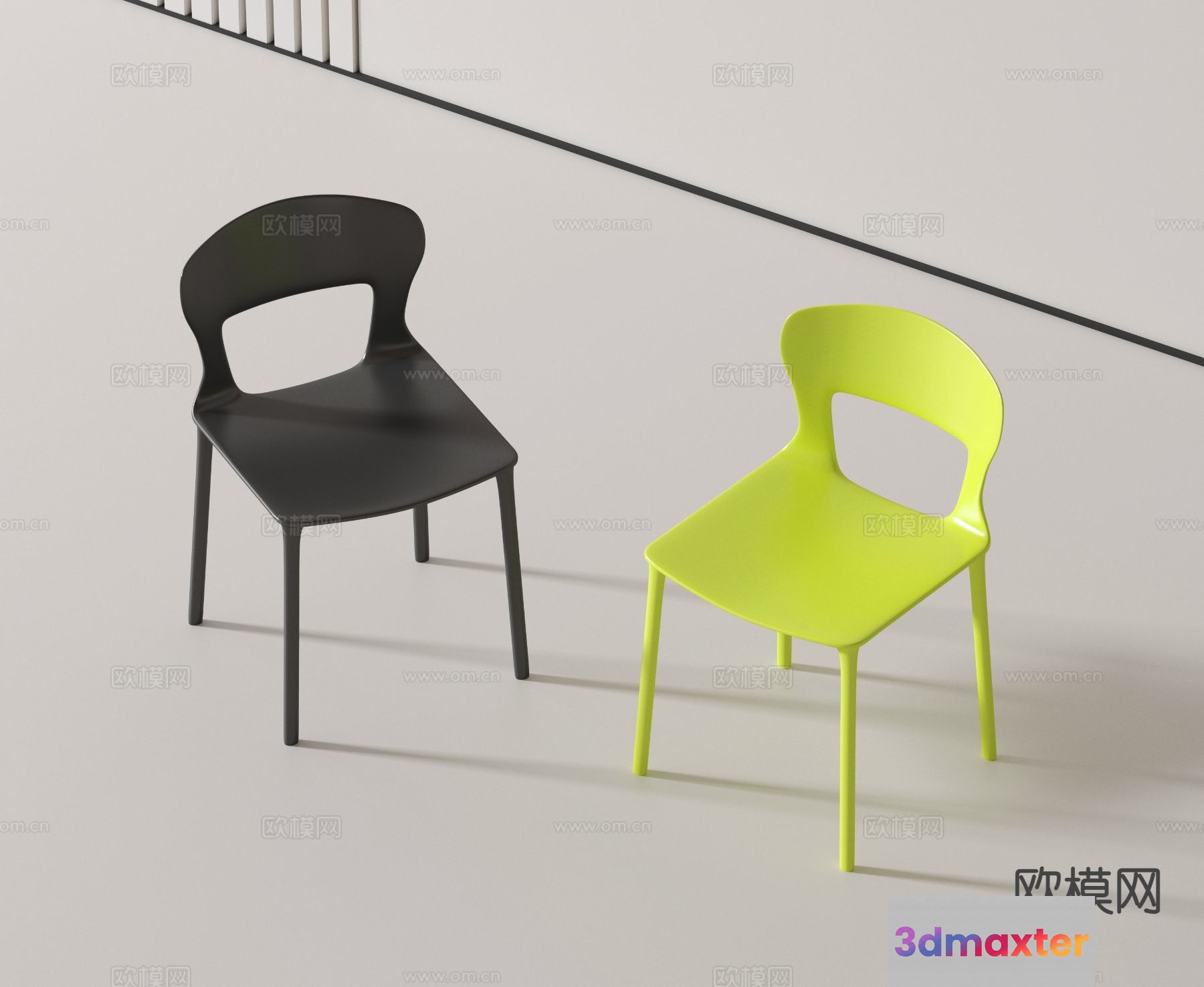 Two Chairs 3D Model - 18807 - VRAY Render