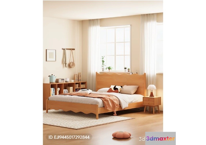Cozy Bedroom 3D Model - 4921 - VRAY Render