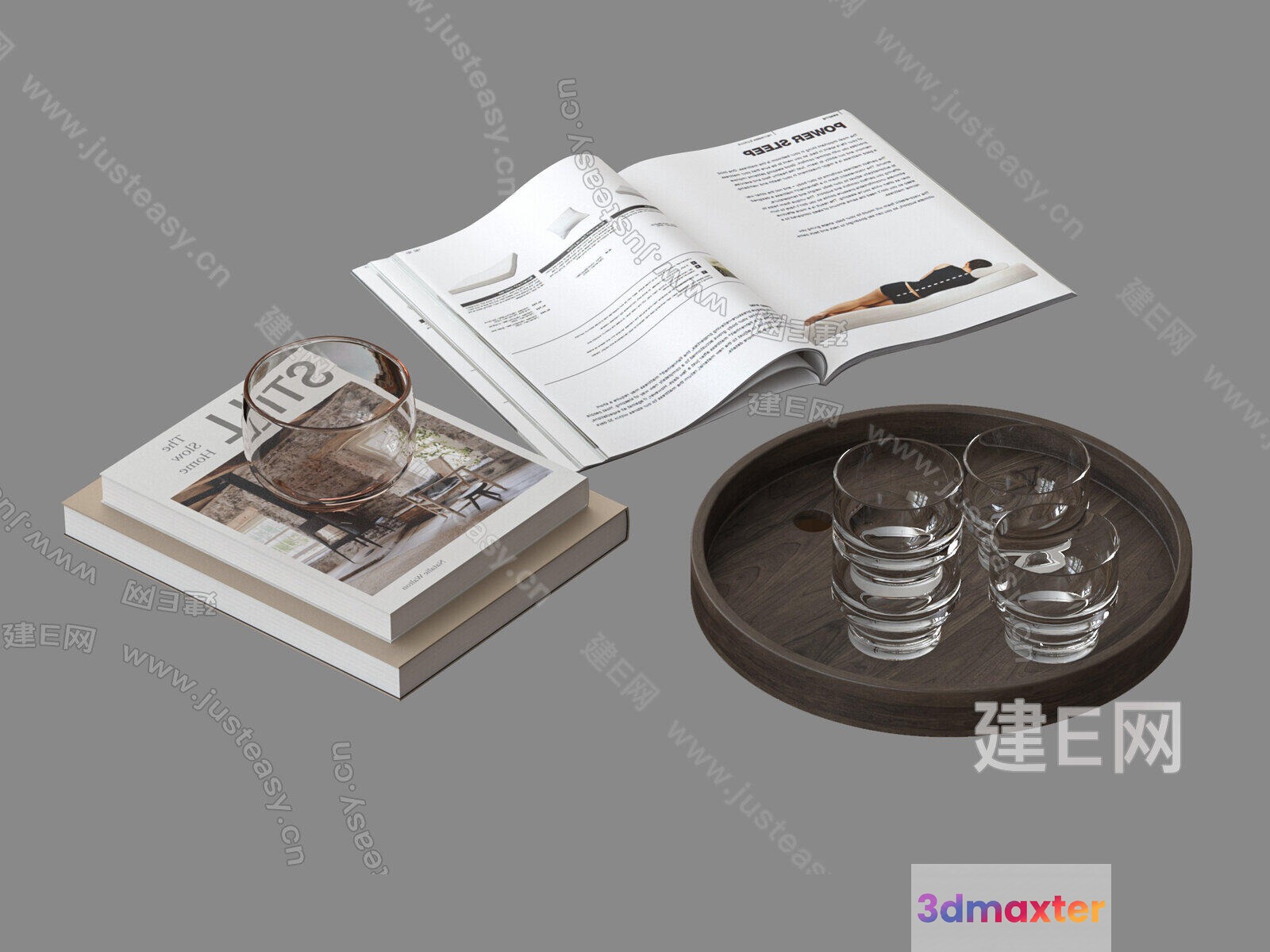 A Collection Of Home Decor Items 3D Model - 11170 - VRAY Render