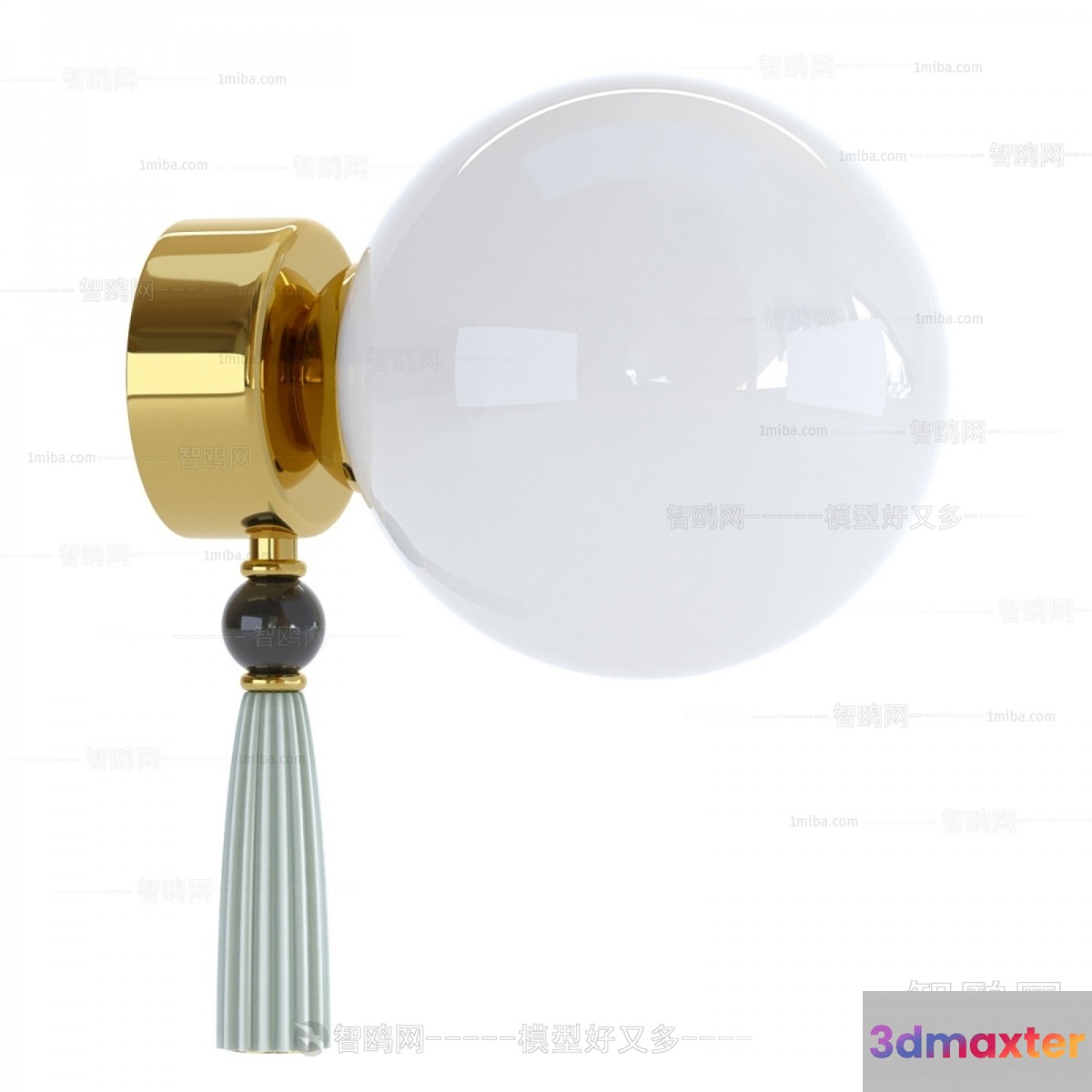 Gold Light Fixture 3D Model - 15163 - VRAY Render