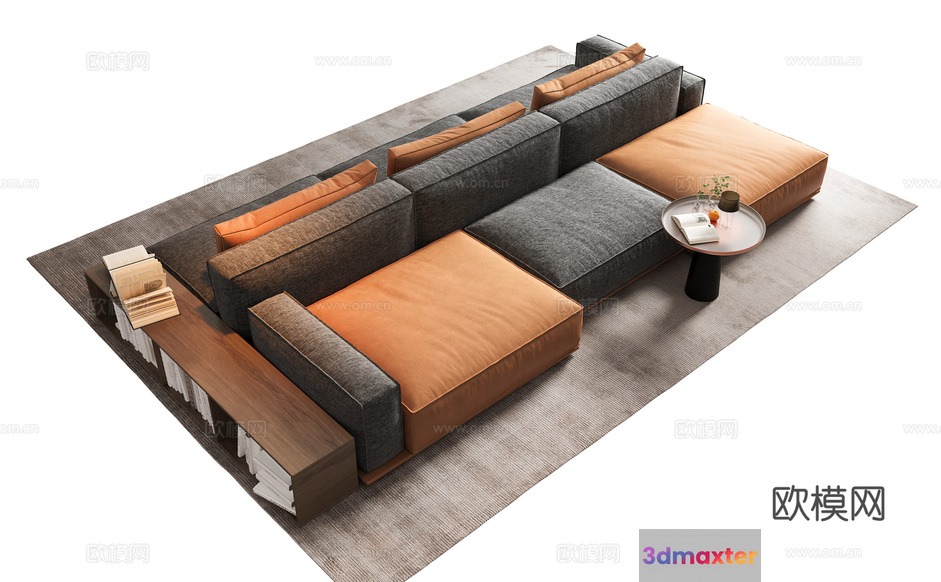 Modern Living Room 3D Model - 20969 - CORONA Render