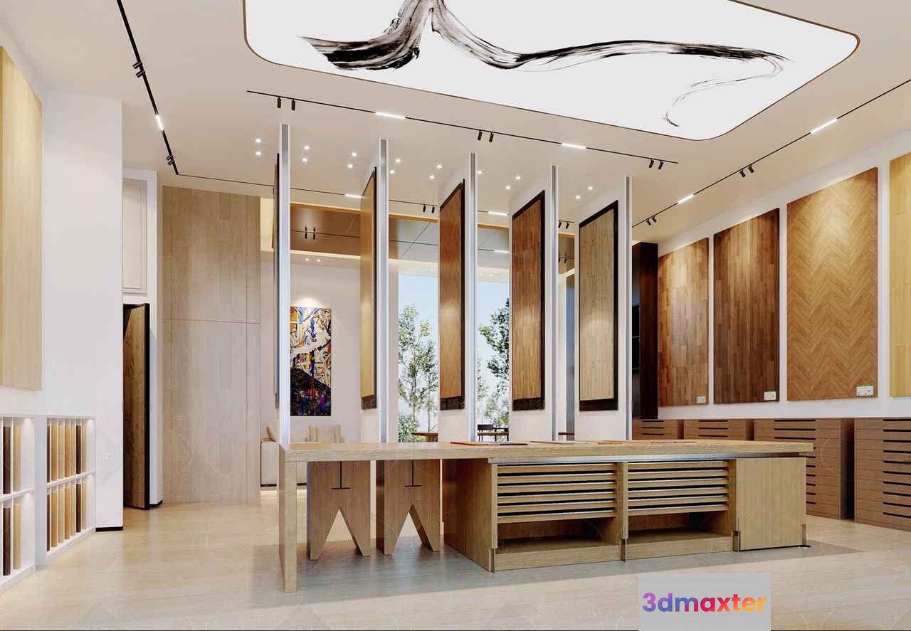 A Large Modern Table 3D Model - 940 - CORONA Render