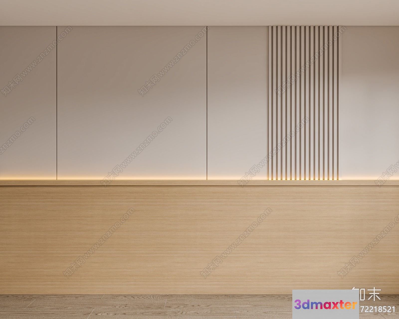 Modern Minimalist Interior 3D Model - 385 - VRAY Render
