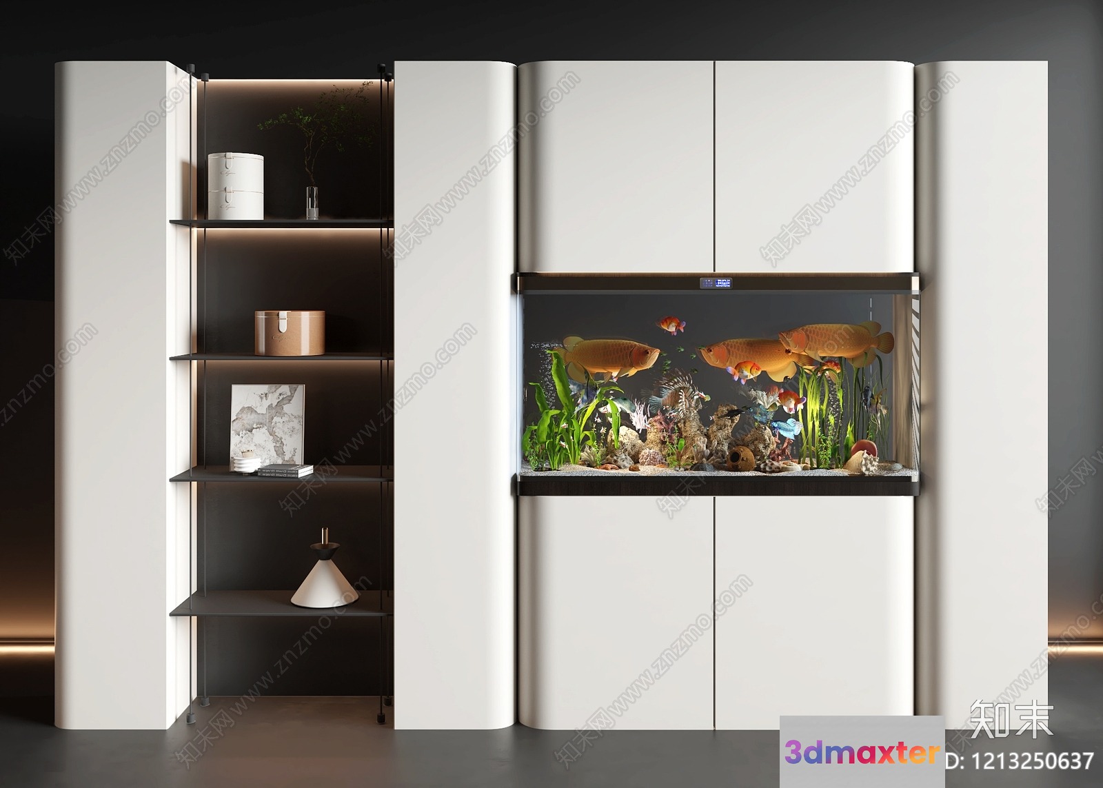 Modern Aquarium Setup 3D Model - 7583 - VRAY Render