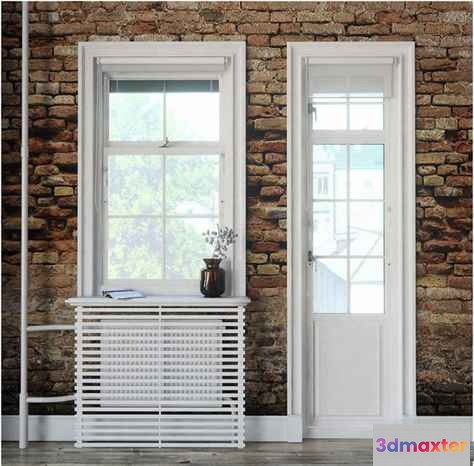White Window And Door 3D Model - 135 - VRAY Render