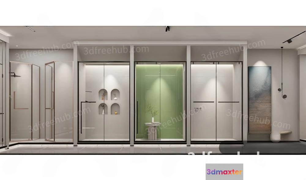 Modern Bathroom 3D Model - 21962 - VRAY Render