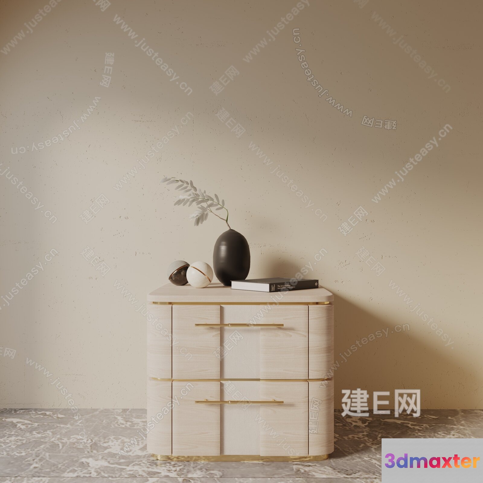 A Modern Dresser 3D Model - 23750 - VRAY Render