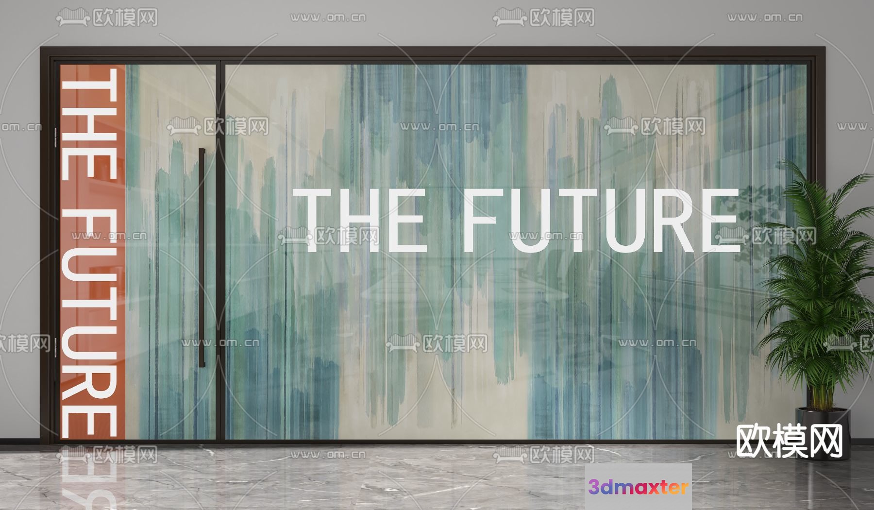 Modern Futuristic Entrance 3D Model - 5355 - VRAY Render
