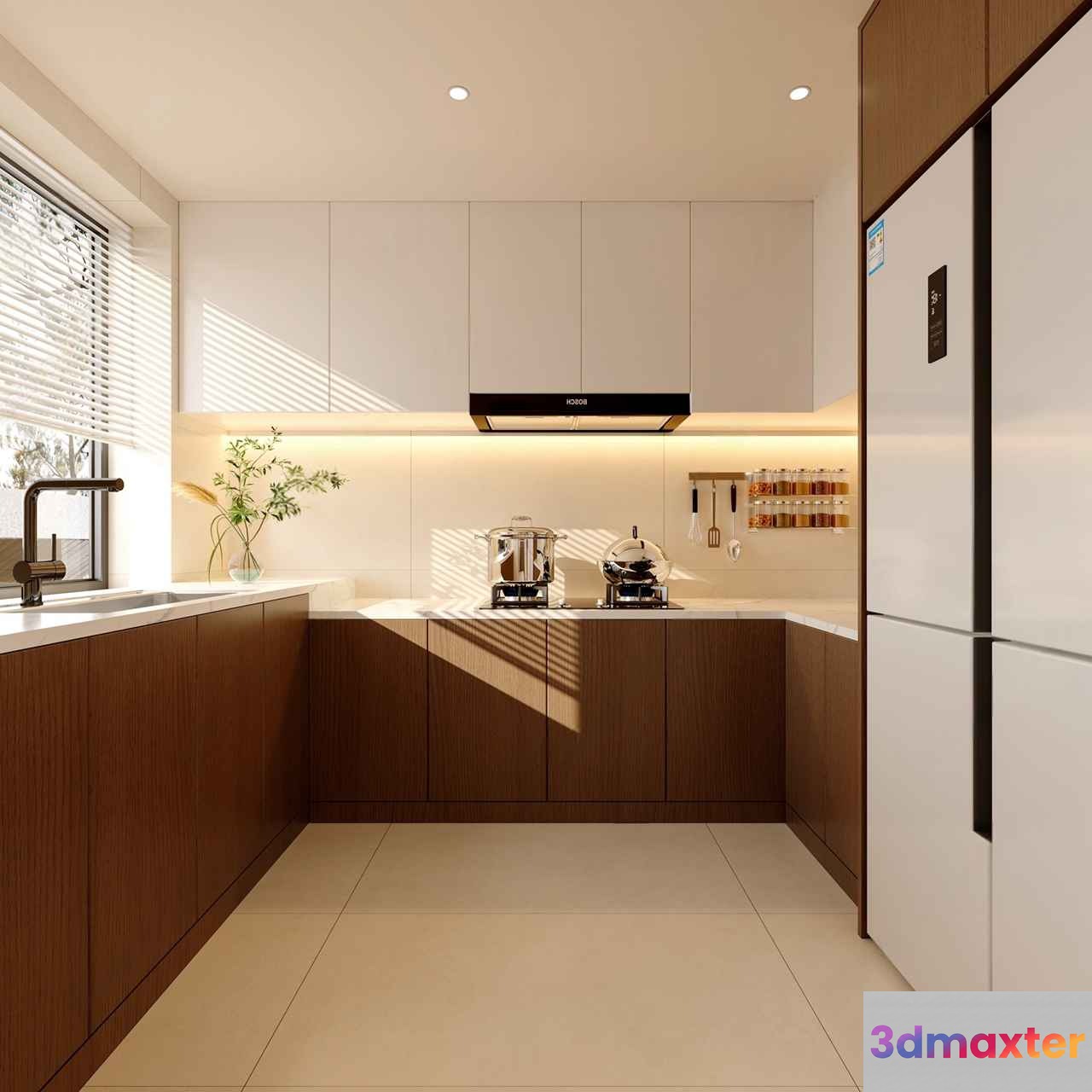 Modern Kitchen 3D Model - 4961 - VRAY Render