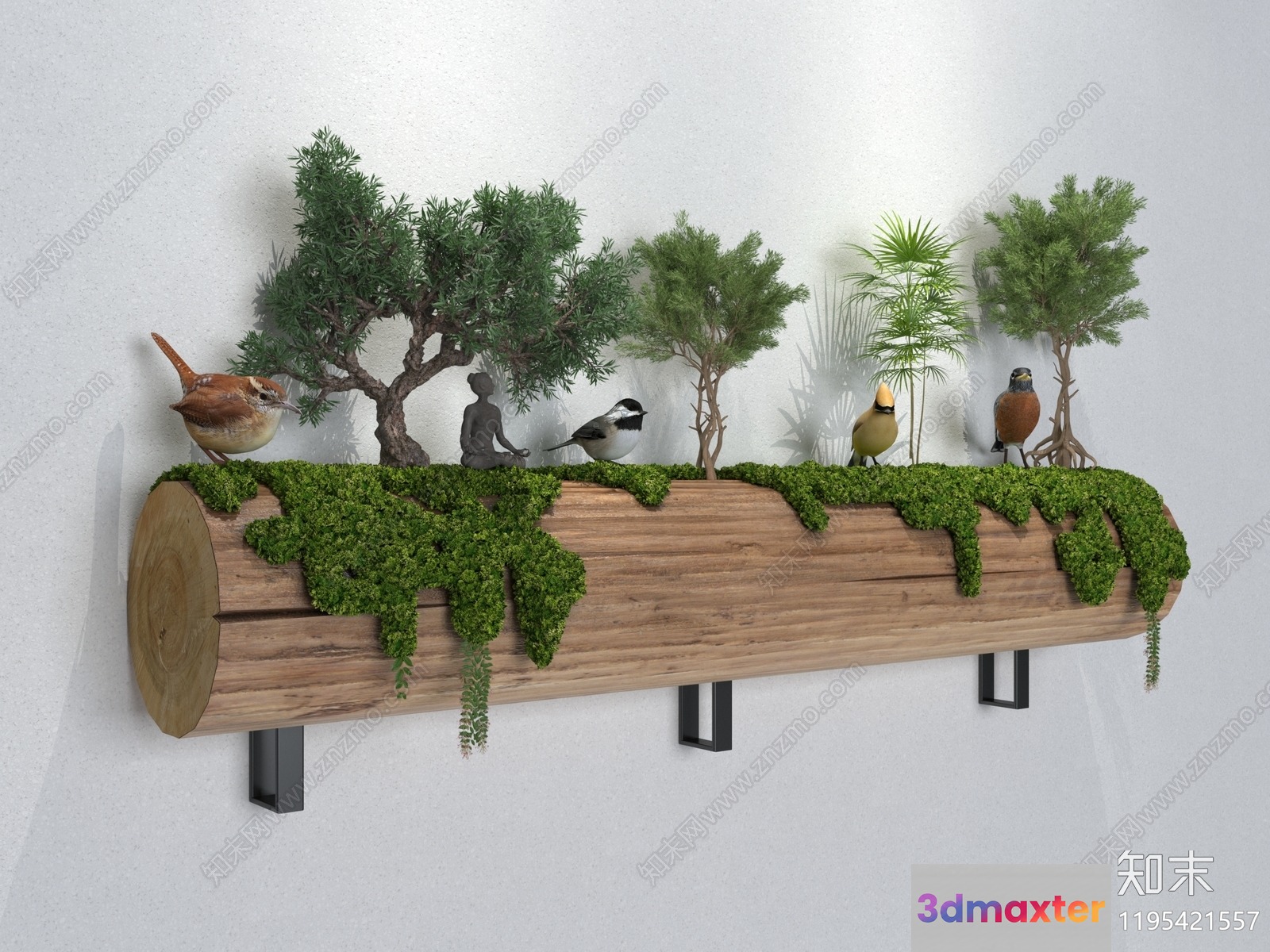 Wooden Decorative Wall Hanging 3D Model - 16712 - VRAY Render