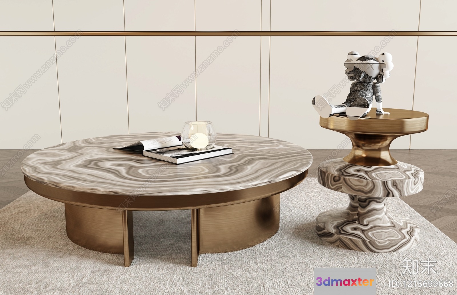 Modern Living Room 3D Model - 13508 - VRAY Render