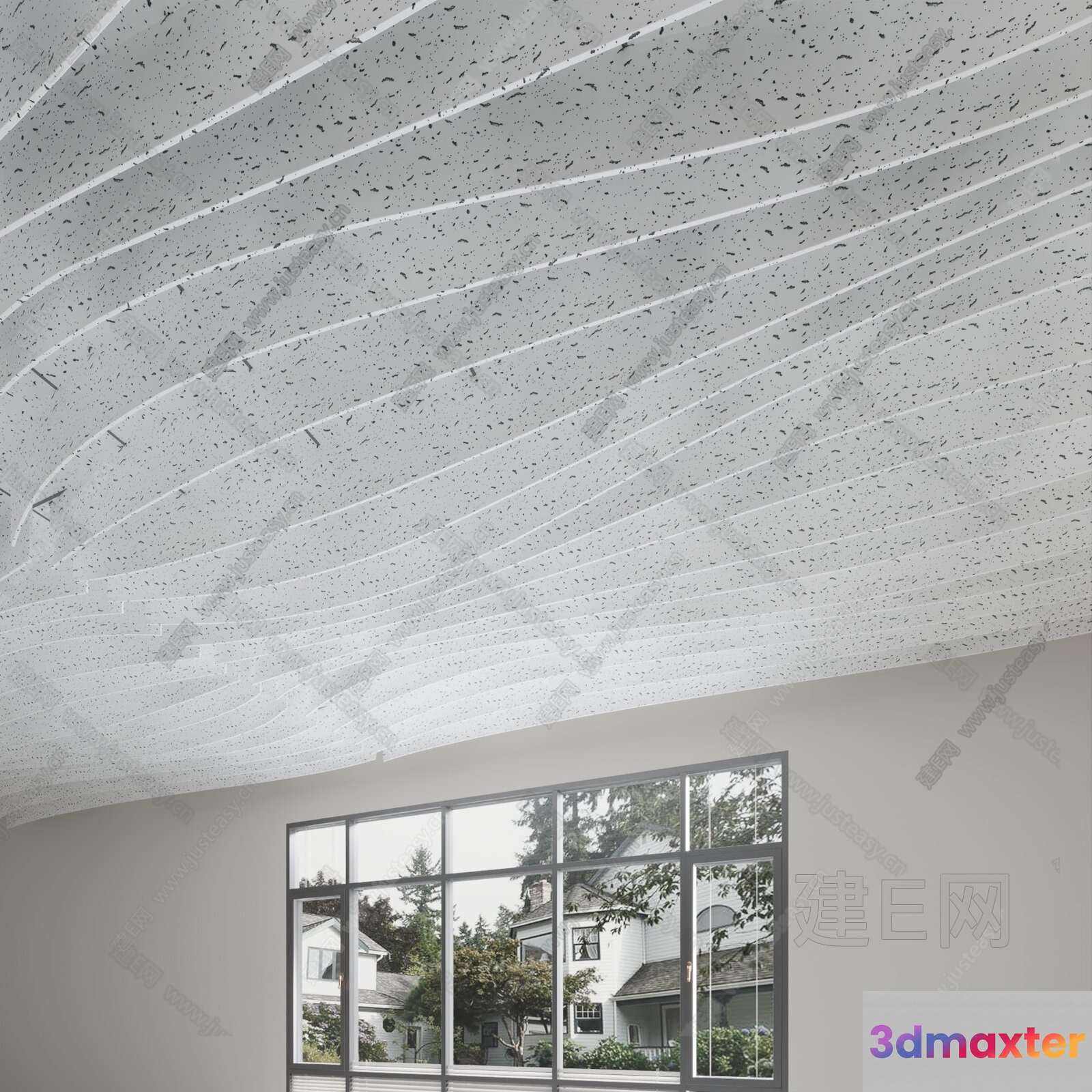 A White Ceiling 3D Model - 14409 - VRAY Render