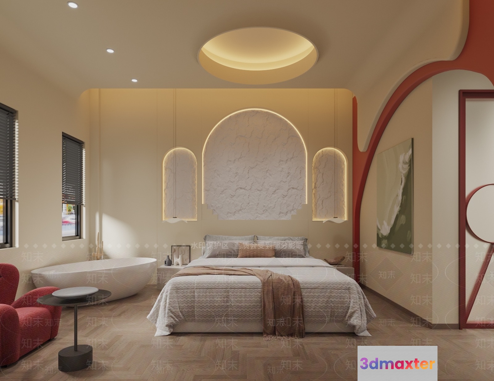 Cozy Bedroom 3D Model - 14450 - VRAY Render