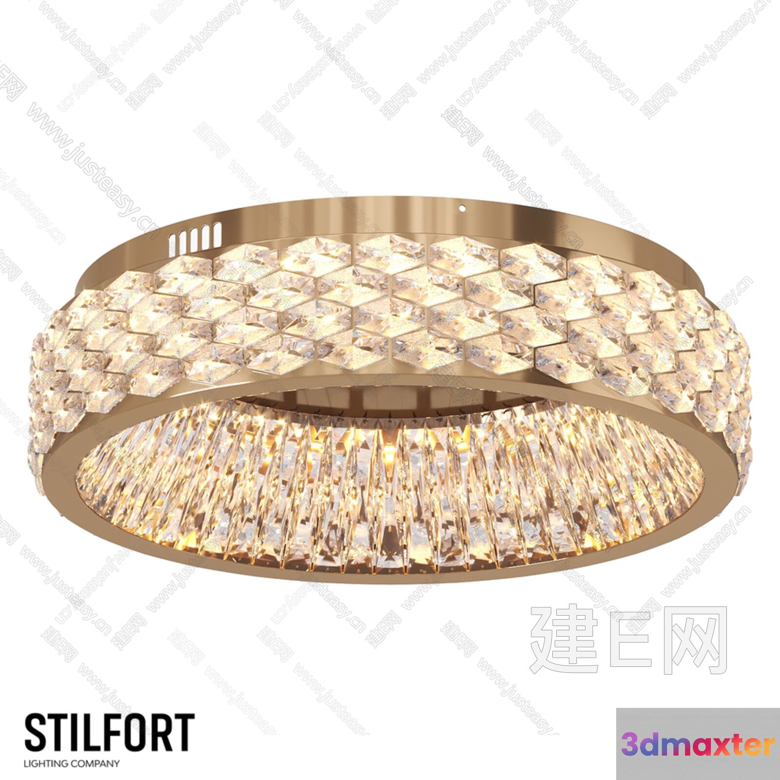 Gold Light Fixture 3D Model - 5732 - VRAY Render