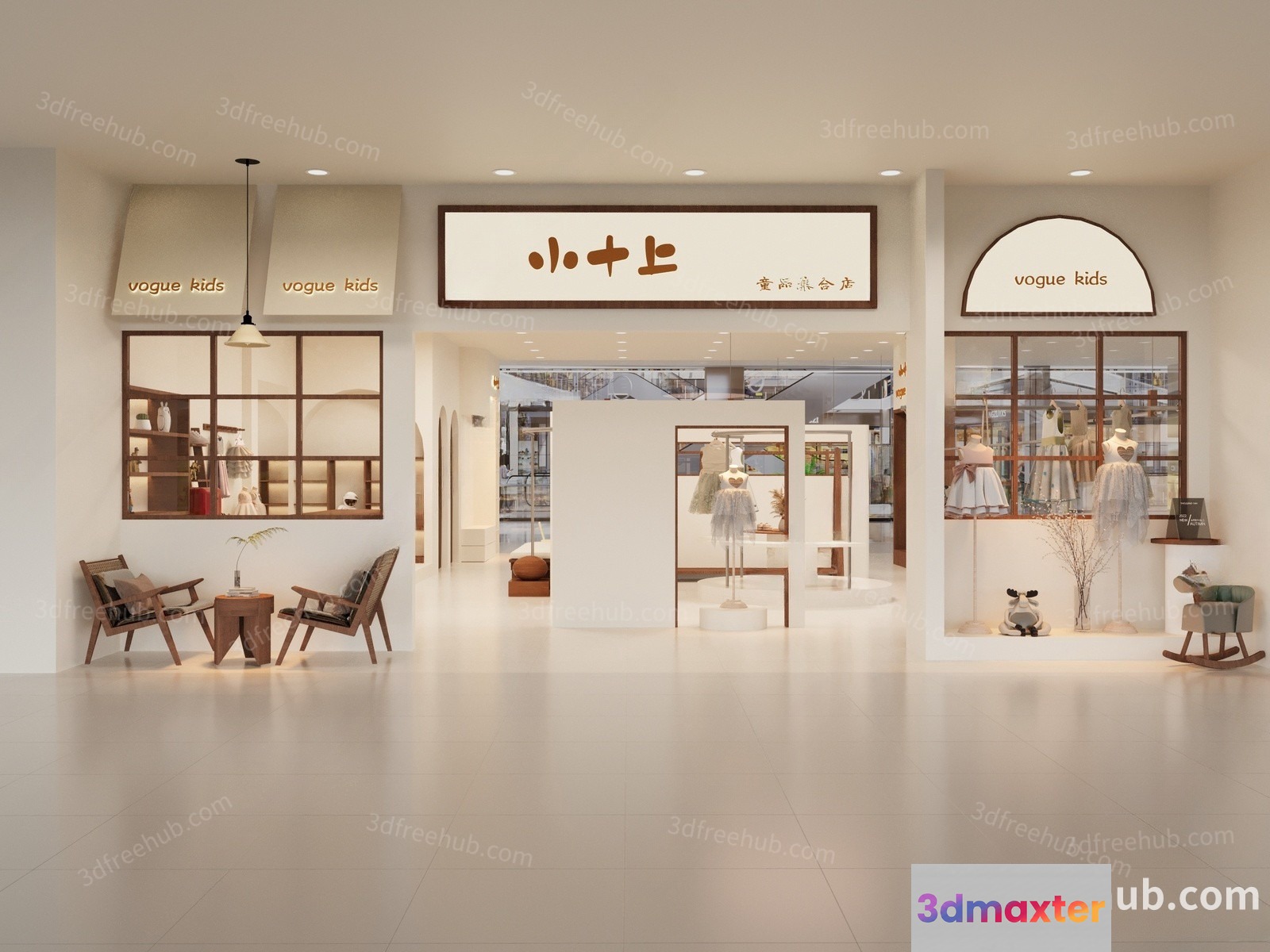 A Modern Storefront 3D Model - 18987 - VRAY Render