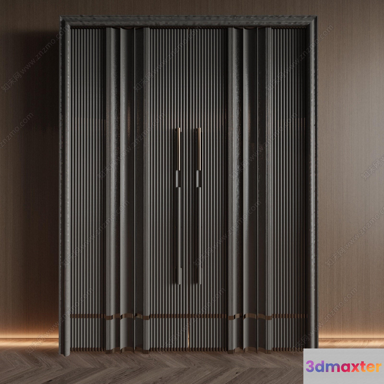 Modern Curtain Design 3D Model - 20641 - VRAY Render