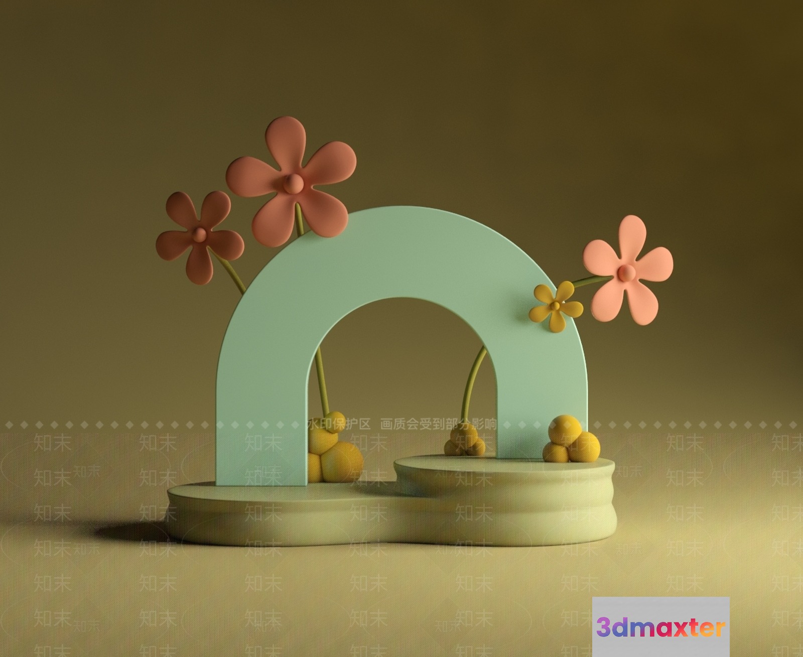 Abstract 3D Art 3D Model - 17715 - VRAY Render