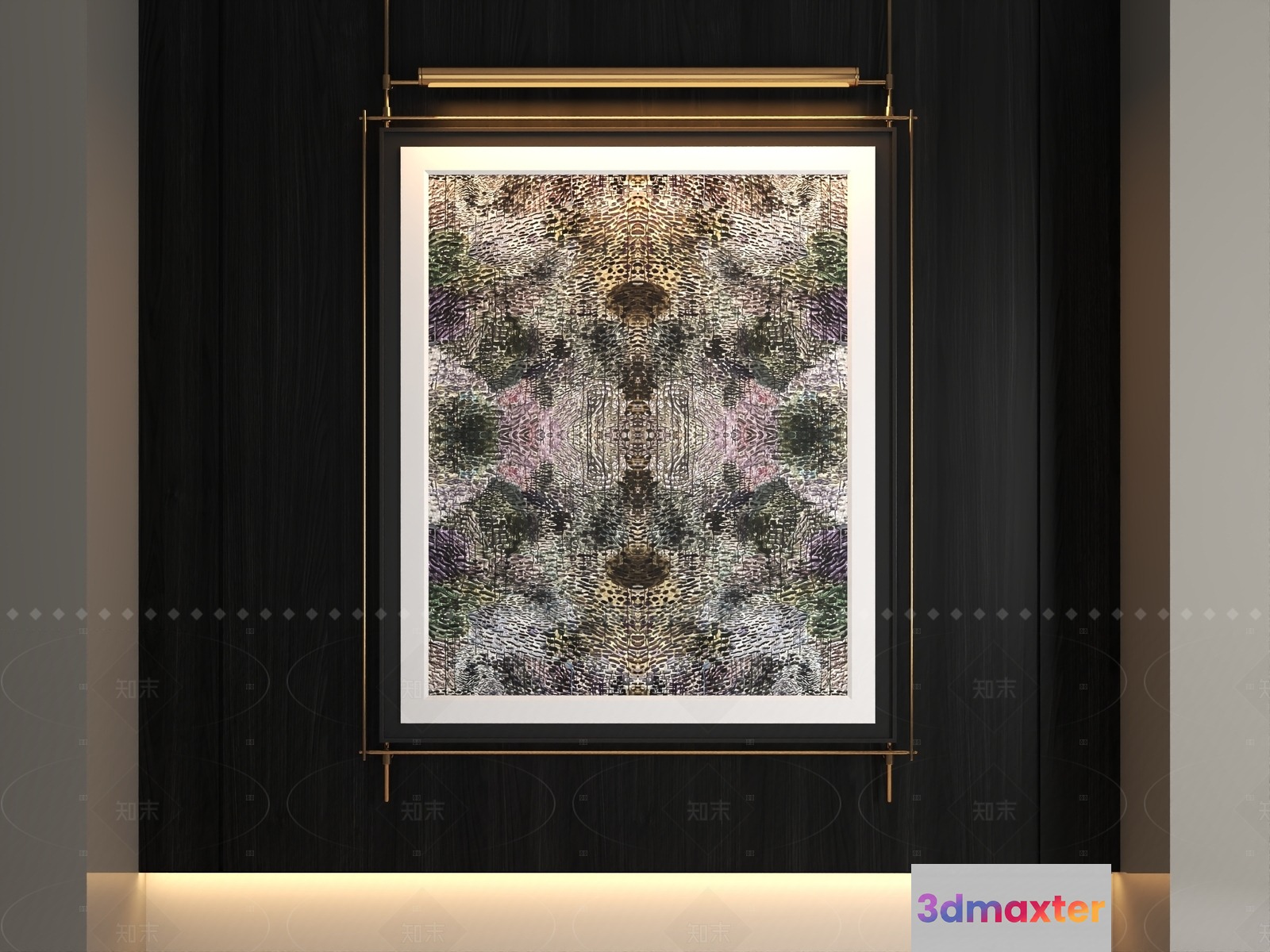 Gold Light Fixture 3D Model - 925 - VRAY Render