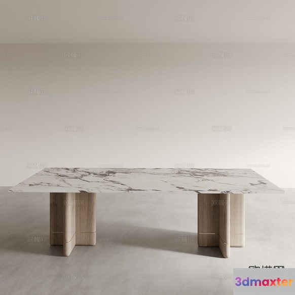 Modern Minimalist Table 3D Model - 15843 - CORONA Render