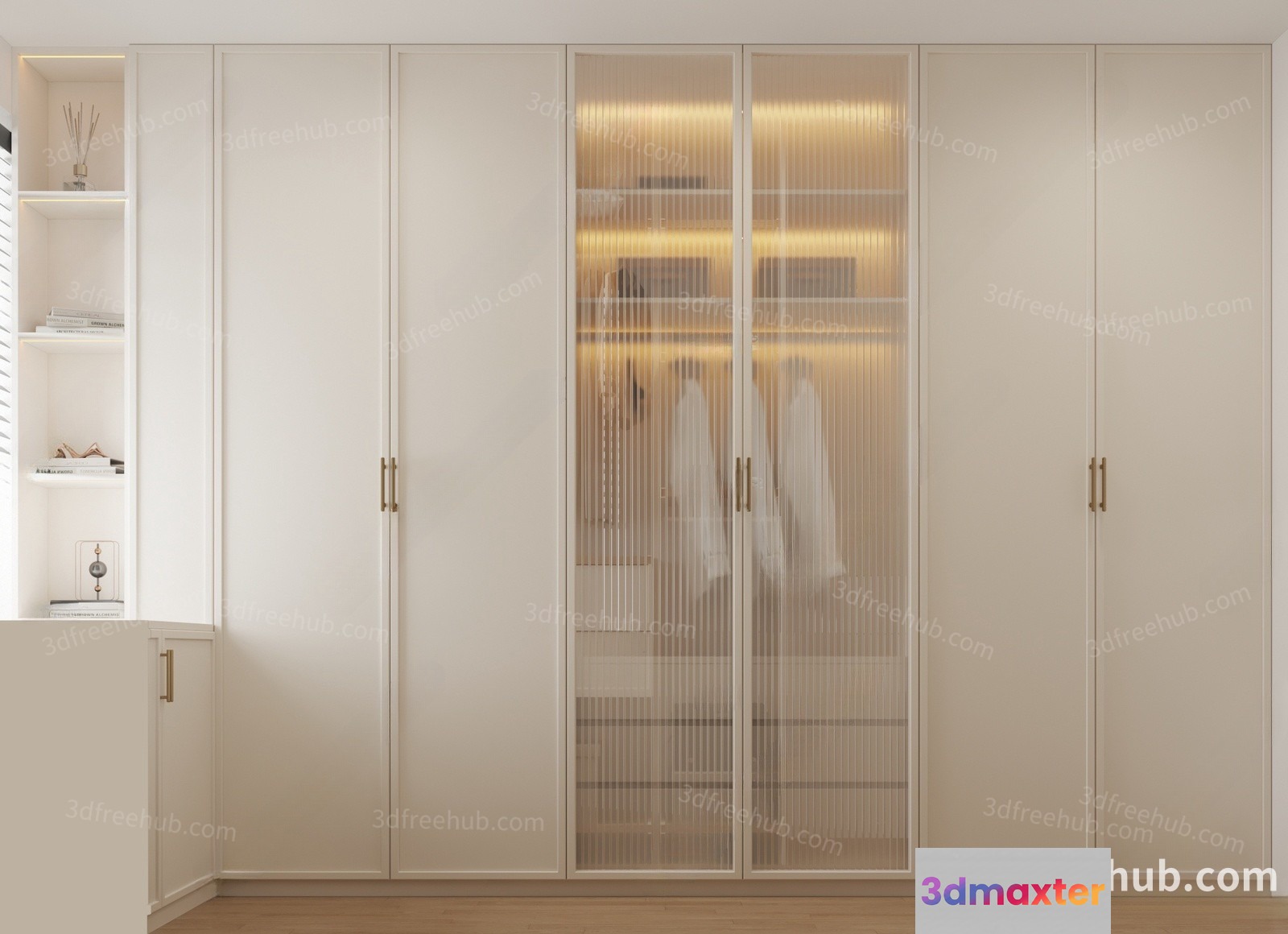 White Closet 3D Model - 22411 - VRAY Render