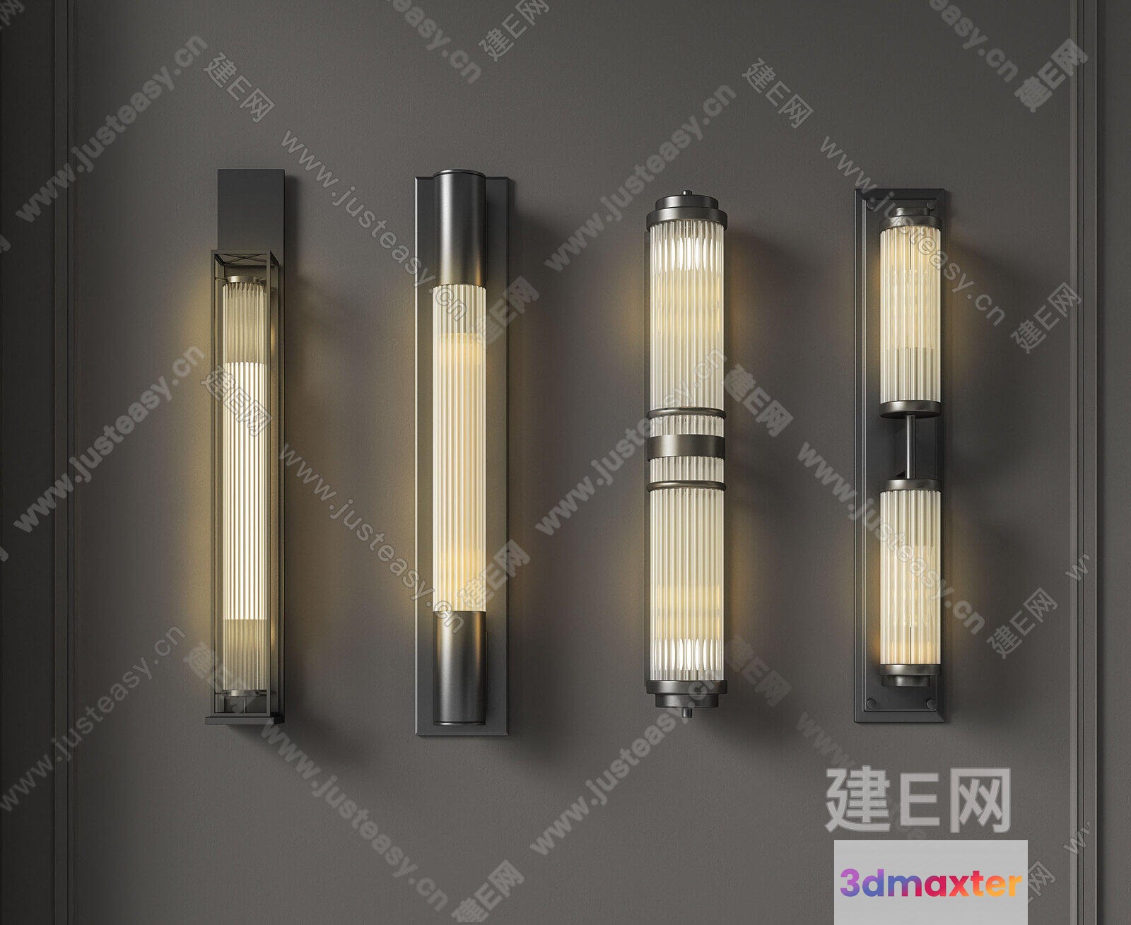 Modern Wall Sconces 3D Model - 21421 - VRAY Render