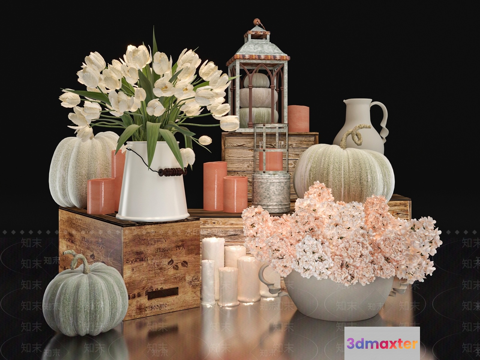 Rustic Decor 3D Model - 15455 - VRAY Render