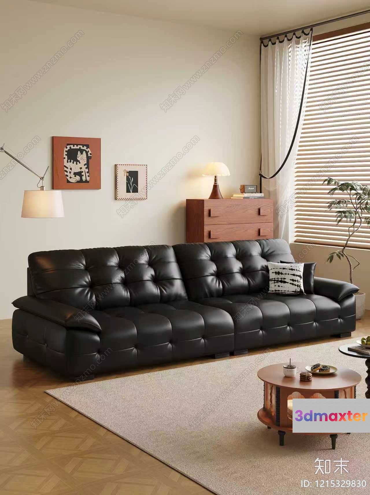 A Modern Living Room 3D Model - 16094 - VRAY Render