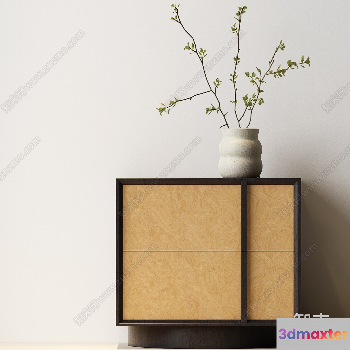 Mid-Century Modern Dresser 3D Model - 12801 - VRAY Render