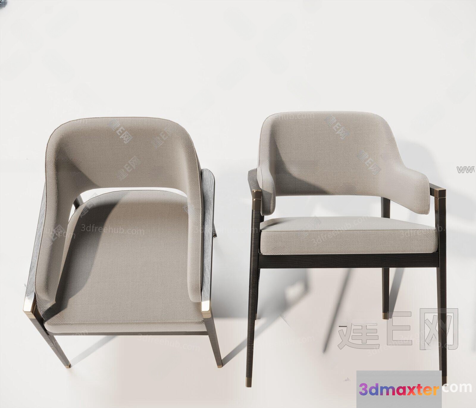 Modern Armchair 3D Model - 19384 - VRAY Render