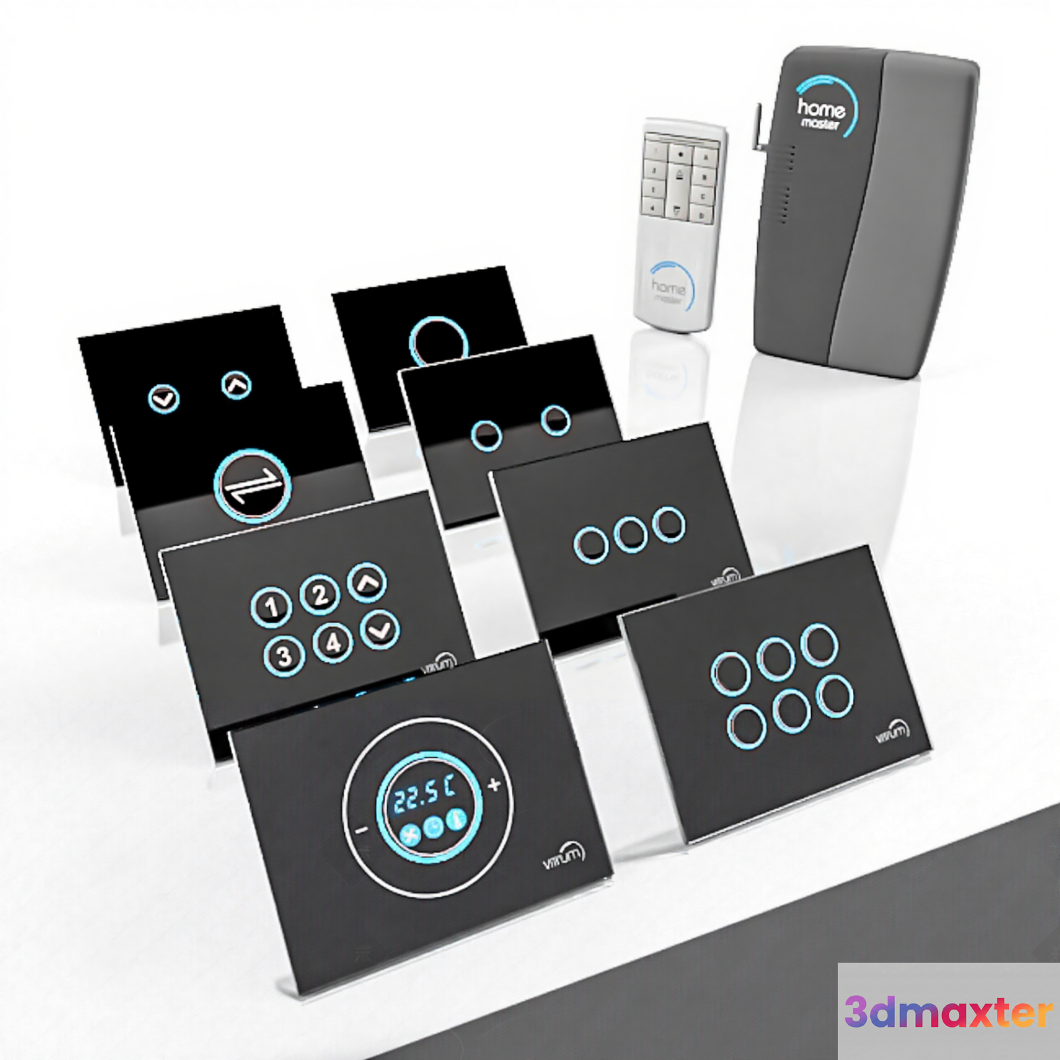 Modern Home Control System 3D Model - 15098 - VRAY Render
