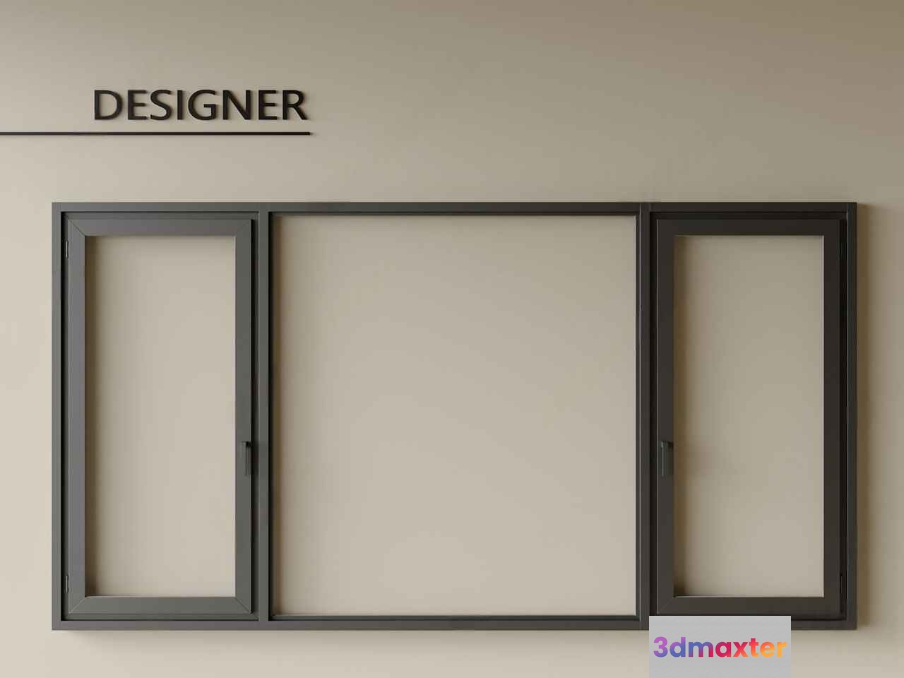 Modern Window Frames 3D Model - 17534 - CORONA Render