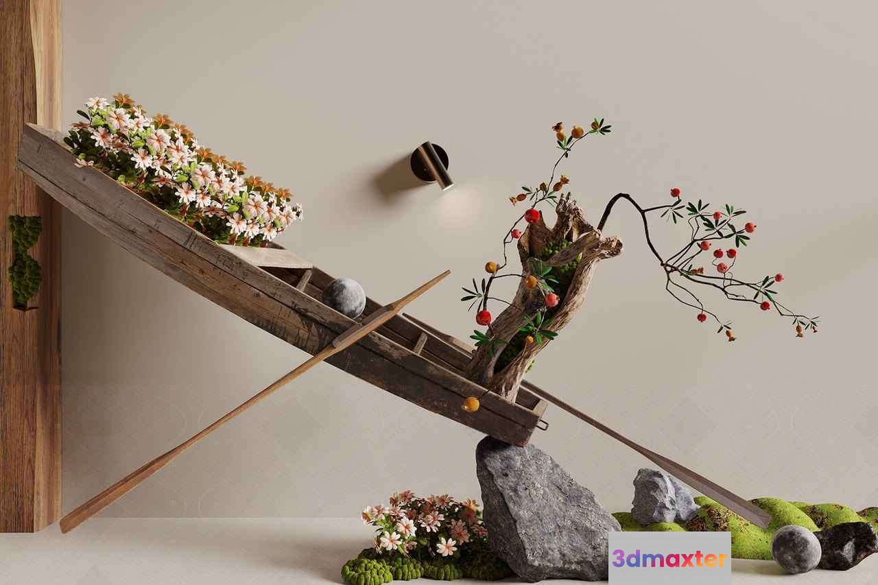 Modern Japanese Garden 3D Model - 18599 - CORONA Render