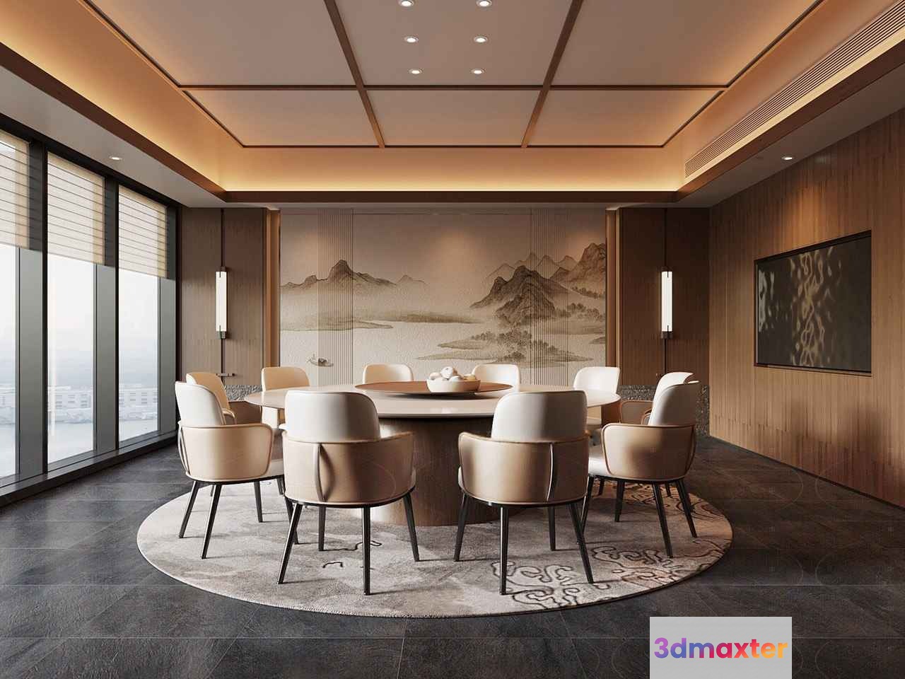 Modern Conference Room 3D Model - 7238 - VRAY Render