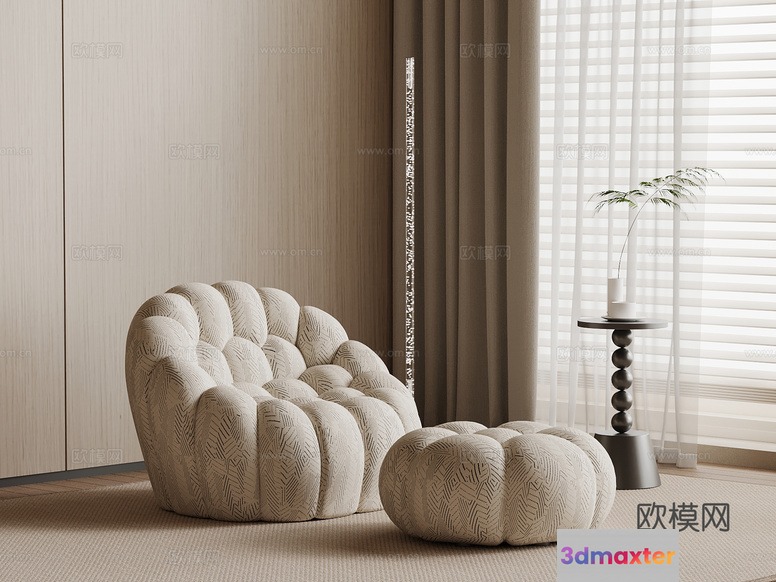 Modern Living Room 3D Model - 22153 - VRAY Render