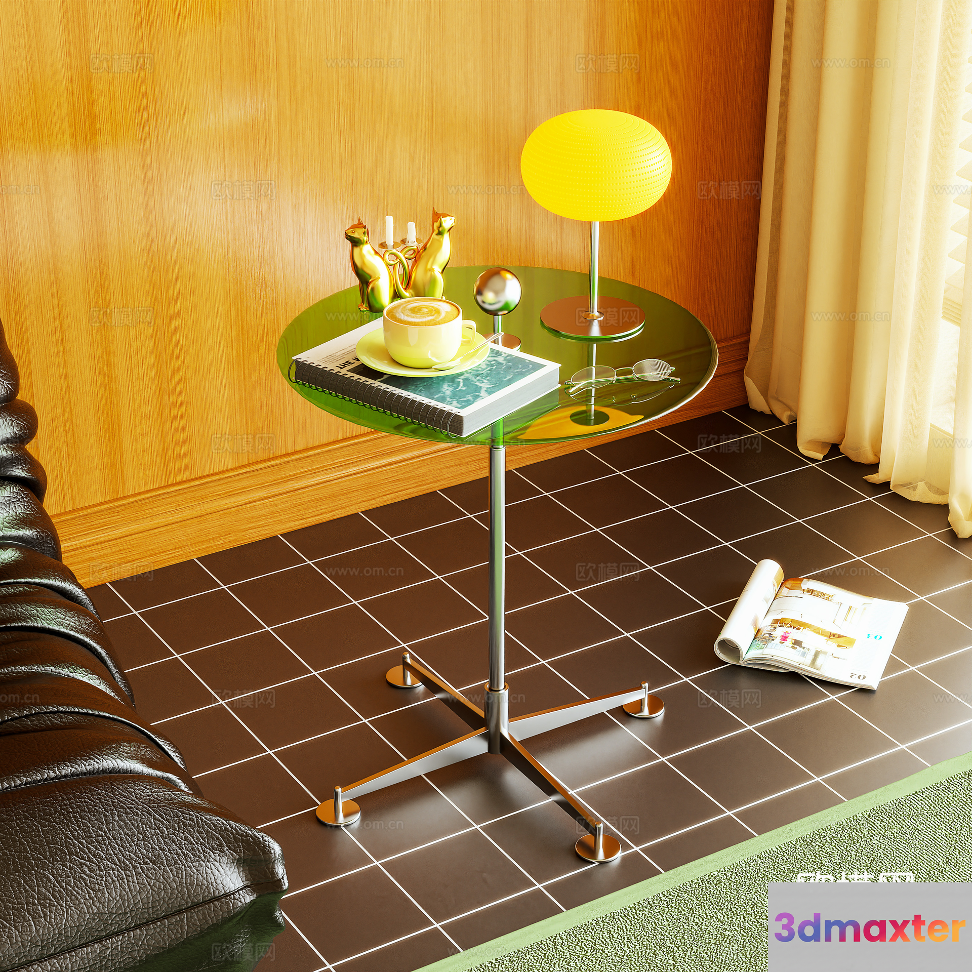 Modern Living Room 3D Model - 17685 - VRAY Render