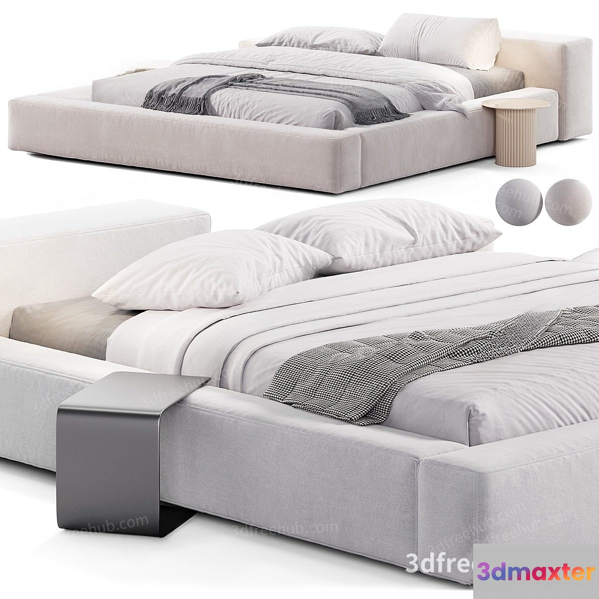 Modern Bedroom Furniture 3D Model - 22581 - VRAY Render