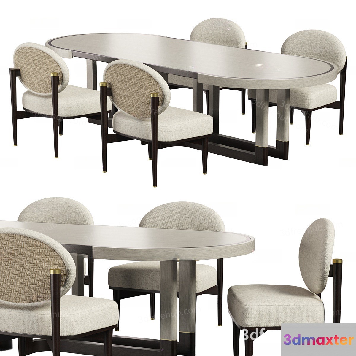 Modern Dining Table 3D Model - 22618 - VRAY Render