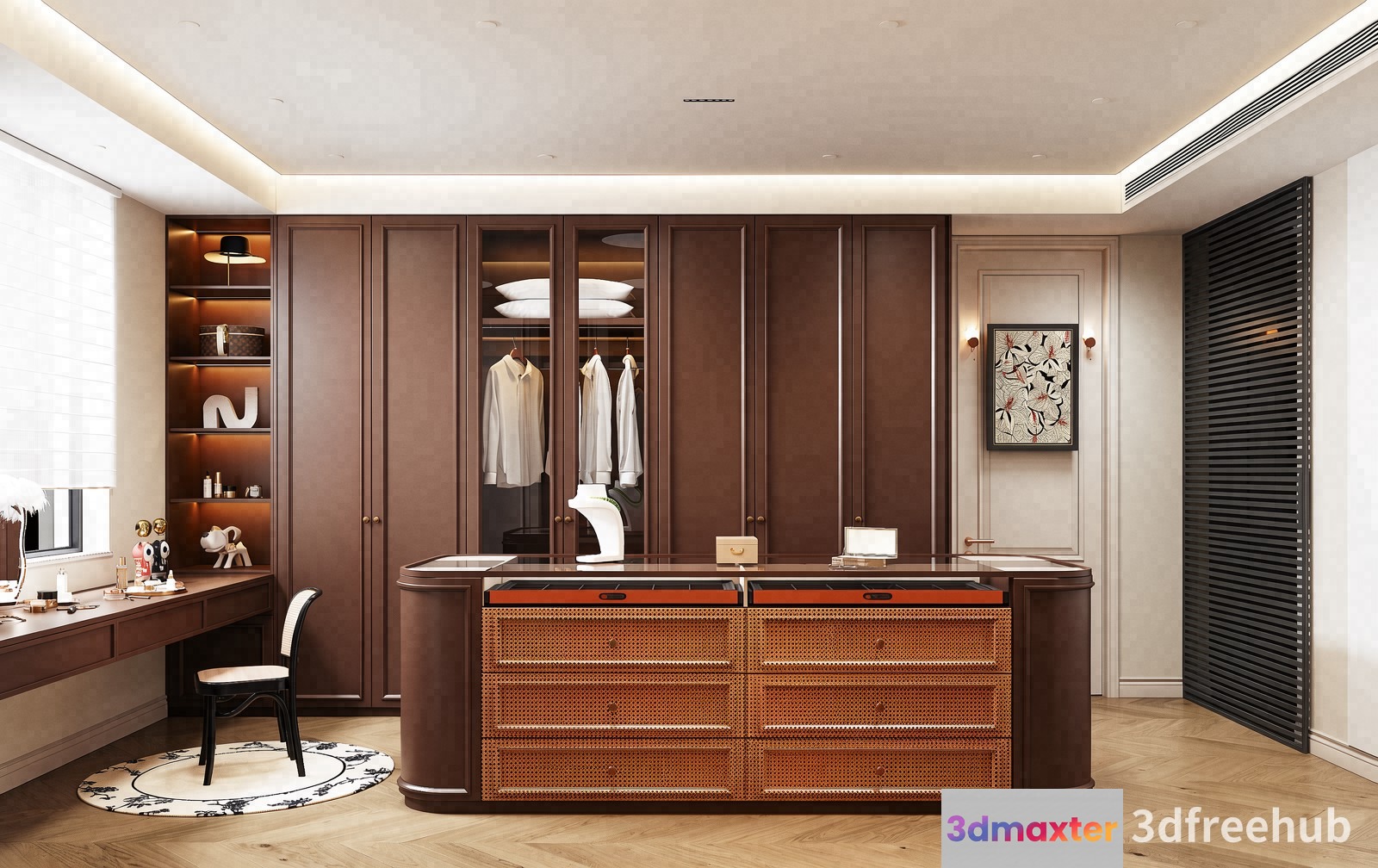 Modern Dressing Room 3D Model - 7627 - VRAY Render