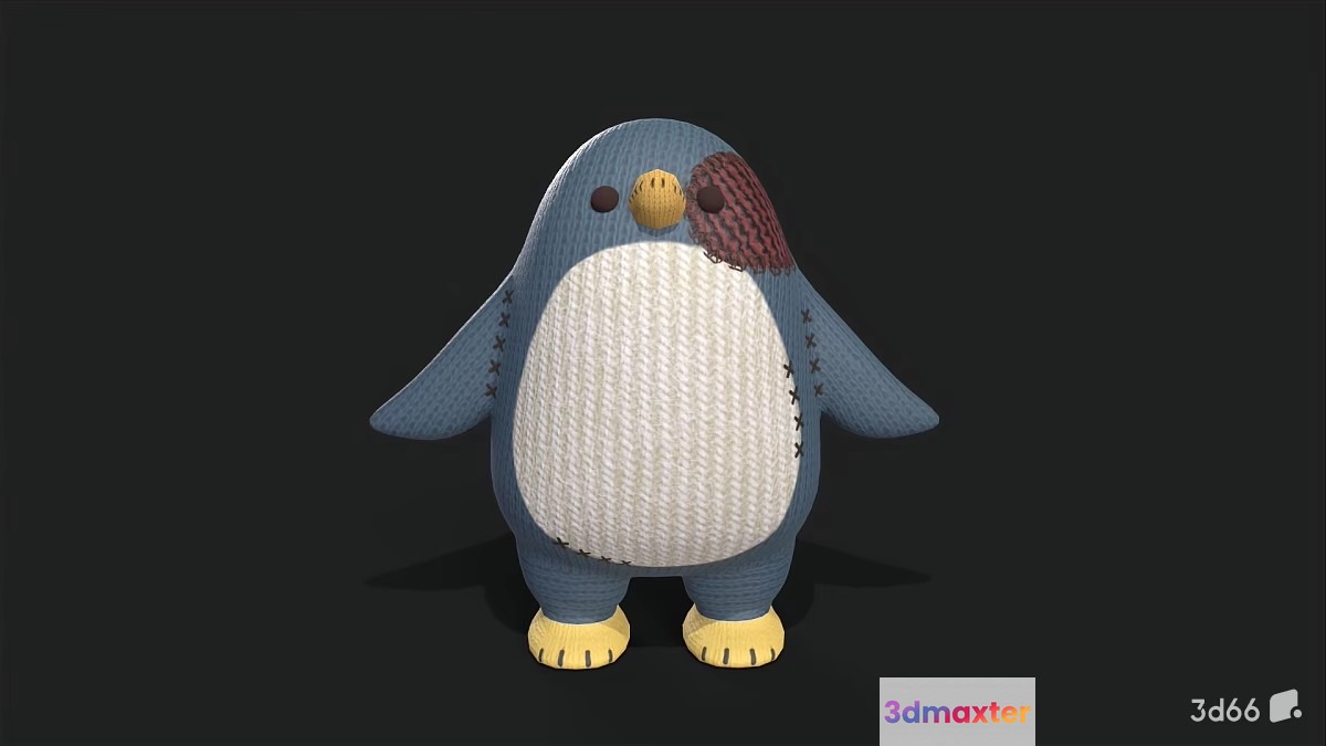 A 3D Penguin Model 3D Model - 19741 - VRAY Render