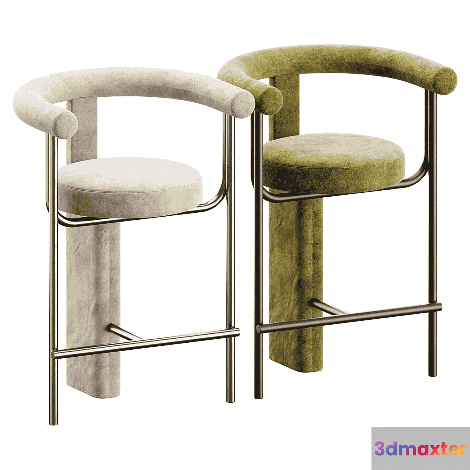 Modern Bar Stools 3D Model - 18420 - VRAY Render