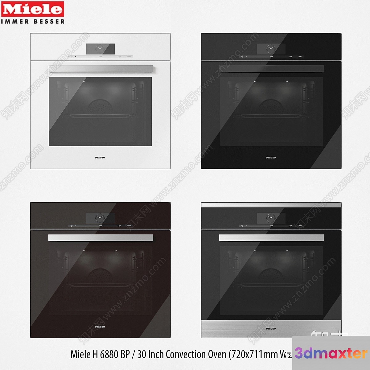 Modern Kitchen Oven 3D Model - 23106 - VRAY Render