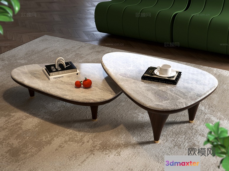 Modern Coffee Tables 3D Model - 18589 - VRAY Render