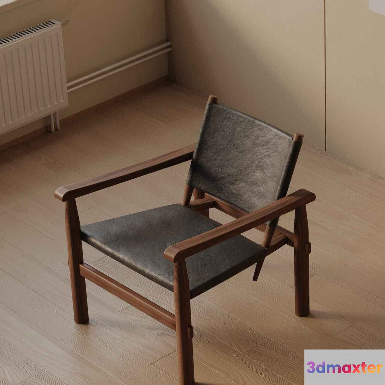 Wooden Armchair 3D Model - 8300 - VRAY Render