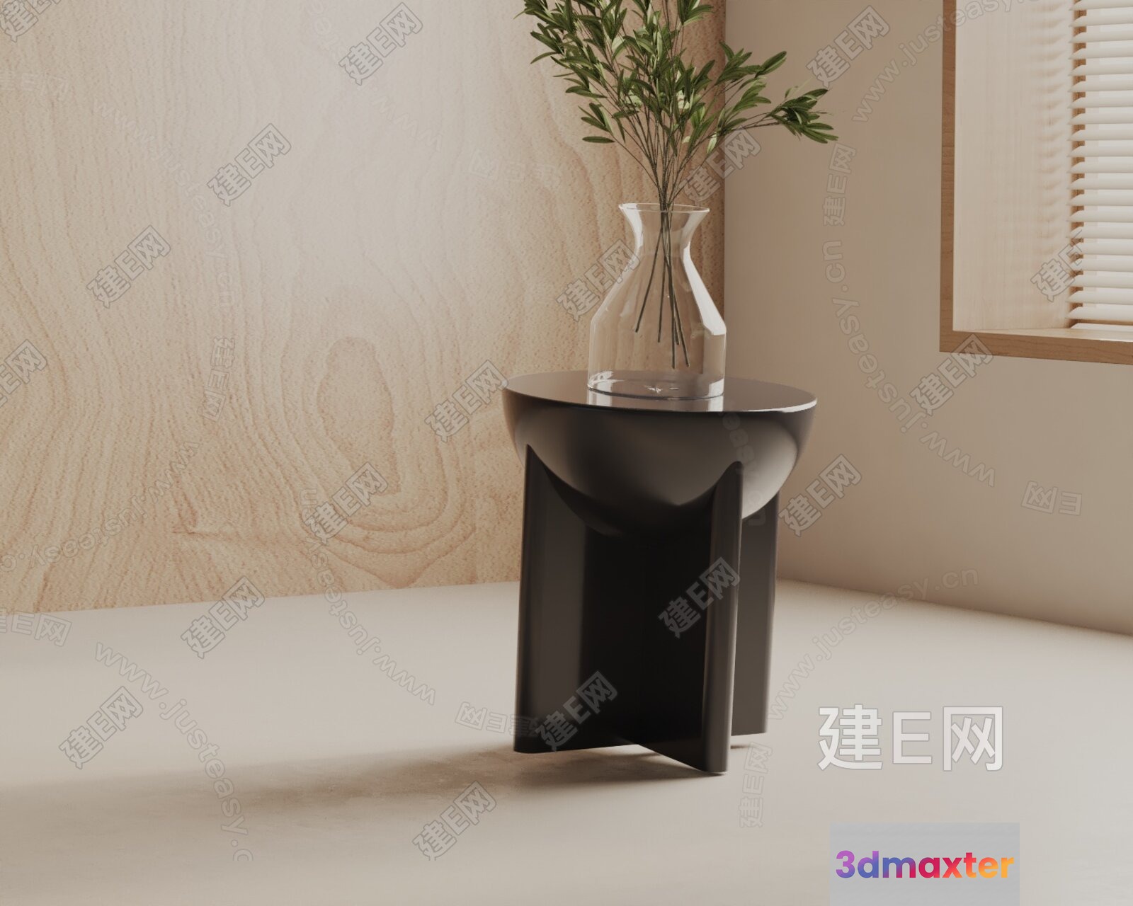 Modern Minimalist Table 3D Model - 10115 - VRAY Render