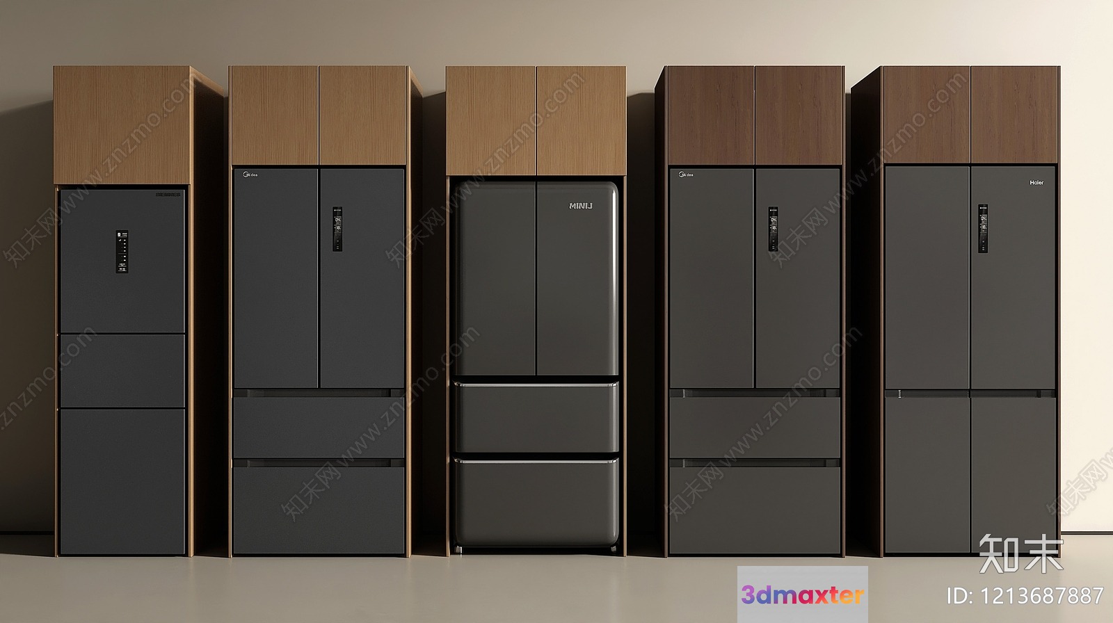 Modern Kitchen Appliances 3D Model - 17568 - VRAY Render