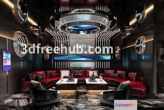 Modern Living Room 3D Model - 21607 - VRAY Render