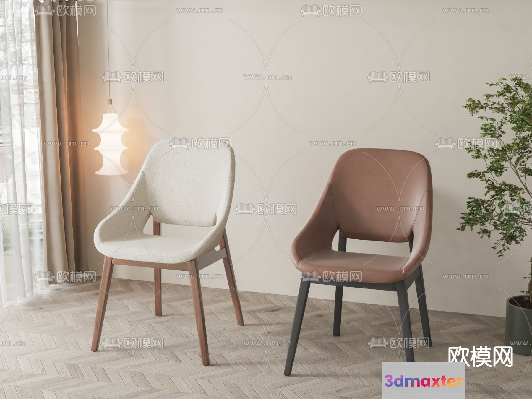 Modern Home Decor 3D Model - 19196 - VRAY Render