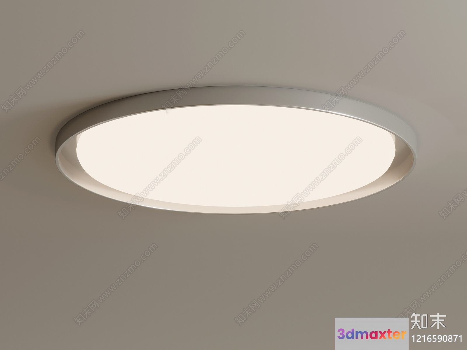 Simple Led Light Fixture 3D Model - 14178 - VRAY Render