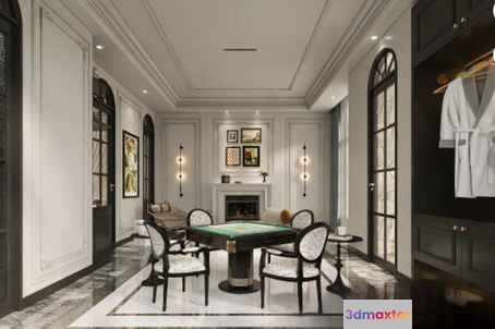Modern Living Room 3D Model - 1738 - CORONA Render